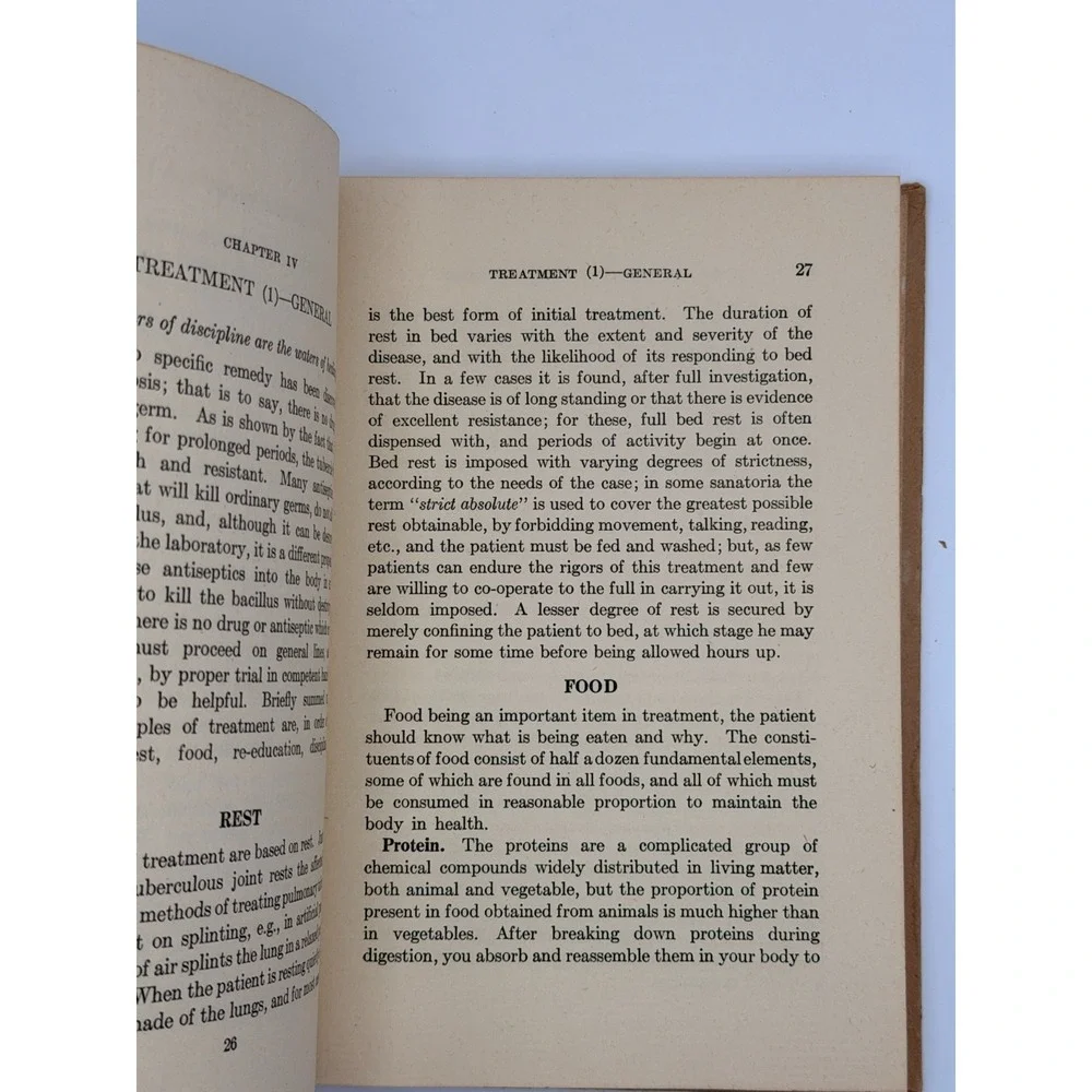 1946 A Guide for the Tuberculous Patient Erwin Sweany Vintage Medical Book